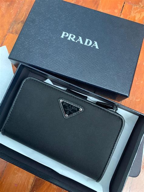 prada portafoglio|authentic prada wallet.